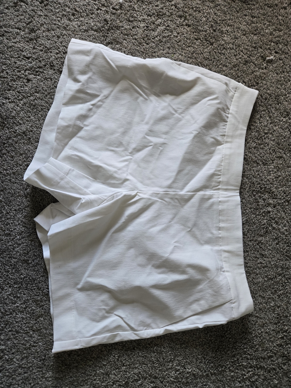 White House Black Market Women's White Flat-Front Tailored Shorts